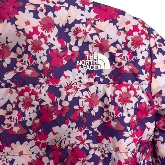 The North Face Reversible Mossbud Jacket Floral Coat Size 12-18M Baby Kids - Picture 9 of 11